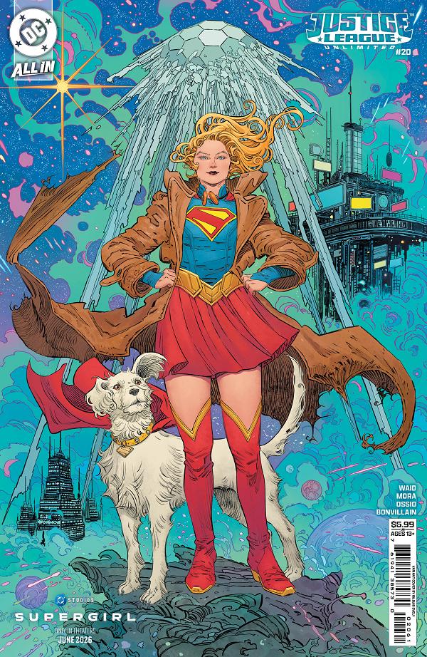 Justice League Unlimited #20 CVR F CVR F BILQUIS EVELY SUPERGIRL MOVIE CARD STOCK cover