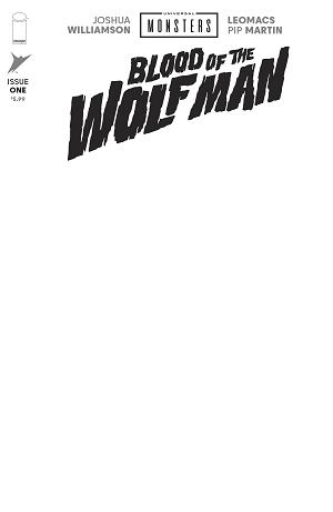 Universal Monsters Blood Of The Wolf Man #1 CVR H (OF 4) CVR H BLANK SKETCH cover