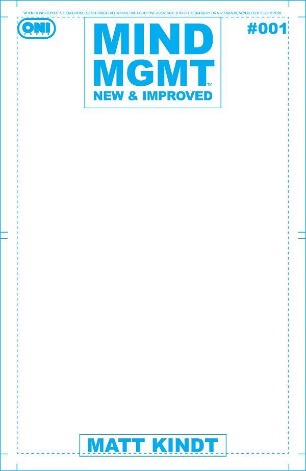 Mind Mgmt New & Improved #1 CVR D CVR D BLANK SKETCH cover