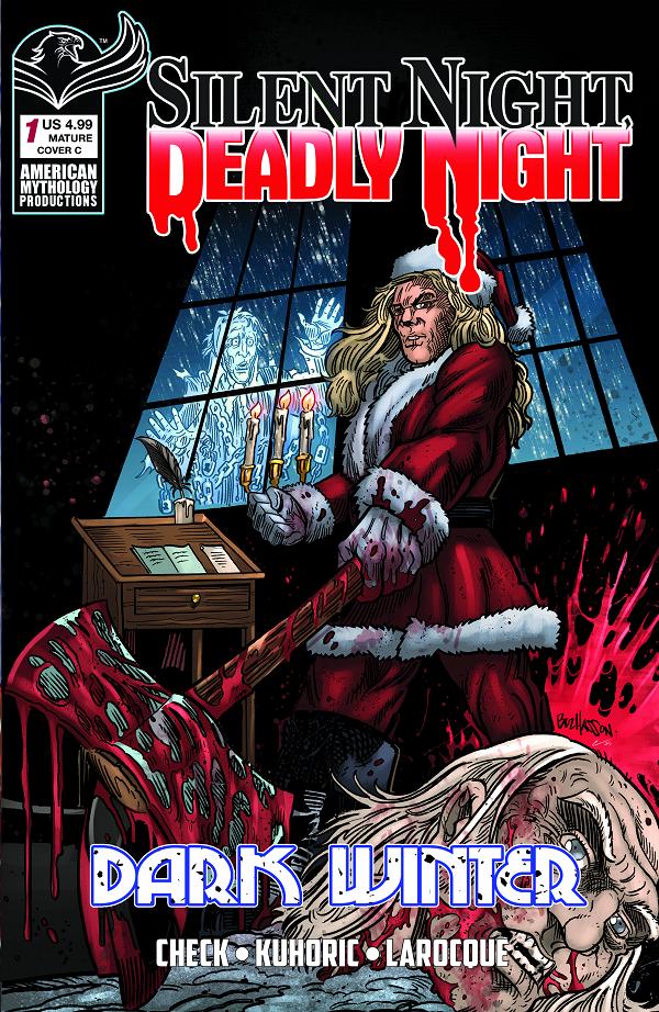 Silent Night Deadly Night Dark Winter #1 variant cover by Buz Hasson