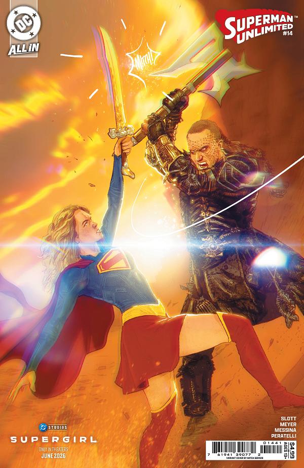 Superman Unlimited #14 CVR D CVR D MITCH GERADS SUPERGIRL MOVIE CARD STOCK cover