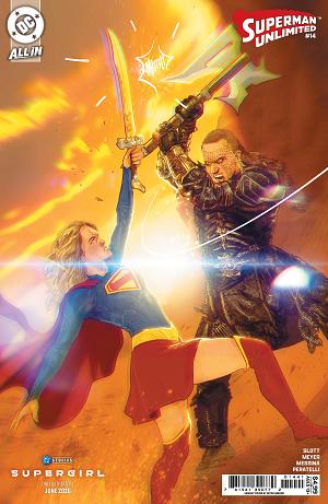 Superman Unlimited #14 CVR D CVR D MITCH GERADS SUPERGIRL MOVIE CARD STOCK cover