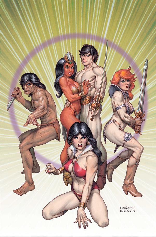 Altered States Warlords #1 variant cover by Joseph Michael Linsner