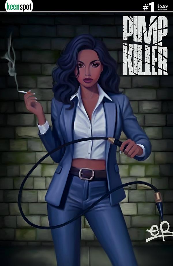 Pimp Killer #1 variant cover by Elle Petrovich