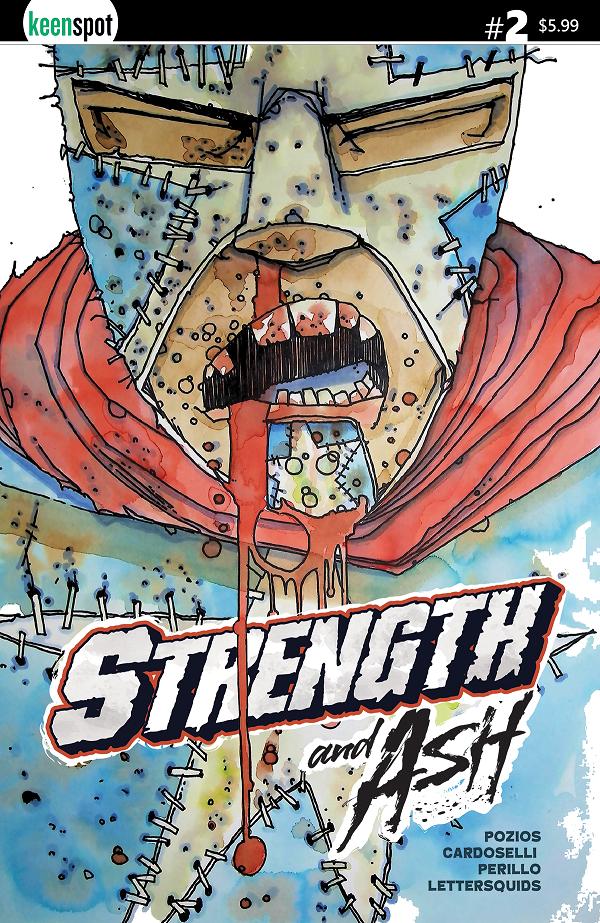 Strength & Ash #2 CVR A STEFANO CARDOSELLI & FRANCESCA PERILLO RED WHITE & BLUE cover