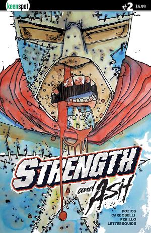 Strength & Ash #2 CVR A STEFANO CARDOSELLI & FRANCESCA PERILLO RED WHITE & BLUE cover