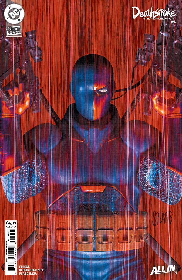 Deathstroke The Terminator #4 CVR E CVR E MARK SPEARS CARD STOCK cover