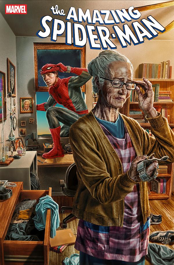 Amazing Spider-Man #35 LEE BERMEJO AMAZING VISIONS VARIANT cover