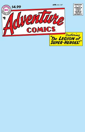 Adventure Comics #247 CVR B FACSIMILE EDITION CVR B BLANK CARD STOCK cover