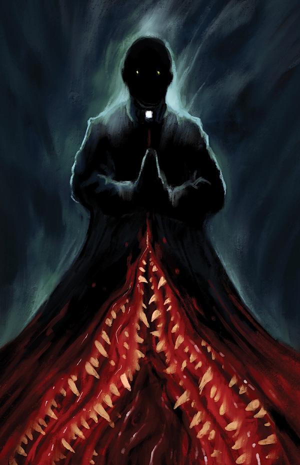 Excommunicated #4 CVR F CVR F TREVOR HENDERSON EXTREME UNHOLY BLACK BAG cover