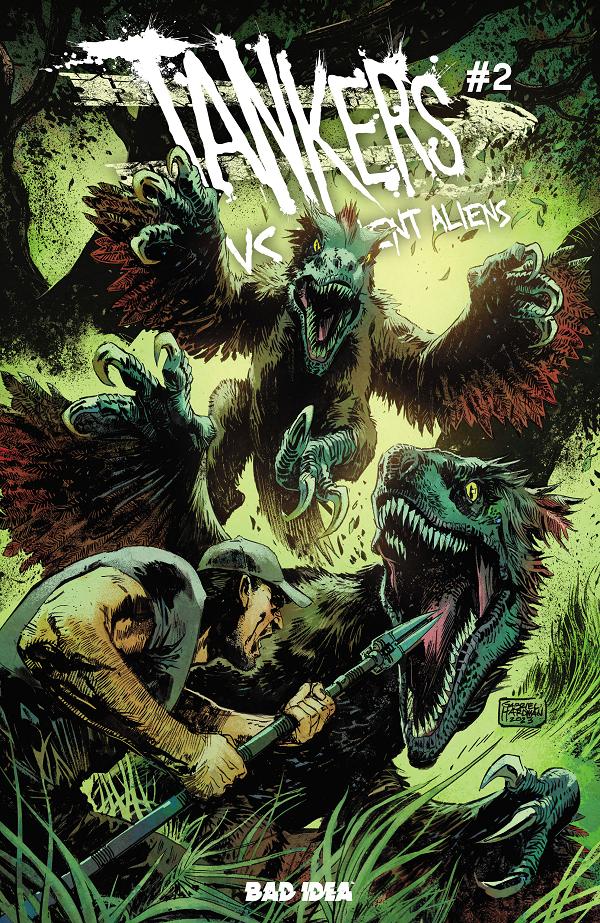 Tankers Vs Ancient Aliens #2 CVR A GABRIEL HARDMAN cover
