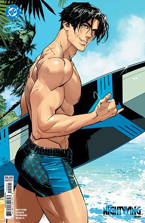 Nightwing #140 CVR D CVR D DAN MORA SWIMSUIT CARD STOCK cover