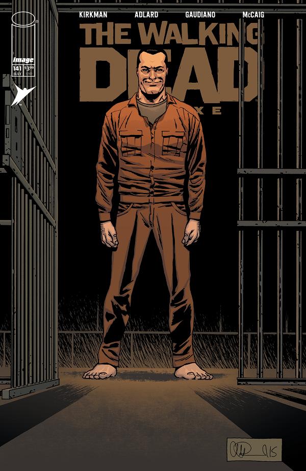Walking Dead Deluxe #141 variant cover by Charlie Adlard