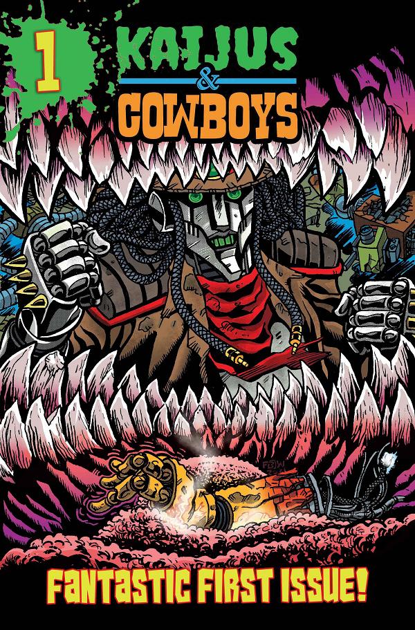 Kaijus & Cowboys #1 CVR A FRANKIE B WASHINGTON cover