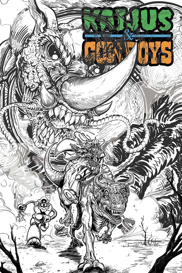 Kaijus & Cowboys #1 CVR C (OF 12) CVR C GAZ GRETSKY GAZBOT cover