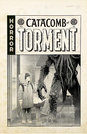 Ec Catacomb Of Torment #13 CVR D CVR D INC 1:20 DANNY LUCKERT B&W ARTIST EDITION cover