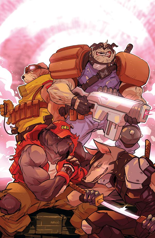 Super Mondo Mega Mutts #1 variant cover by Karl Kerschl