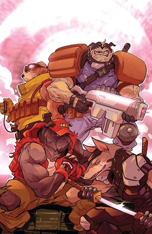 Super Mondo Mega Mutts #1 CVR I (OF 4) CVR I INC 1:50 KARL KERSCHL FULL ART cover