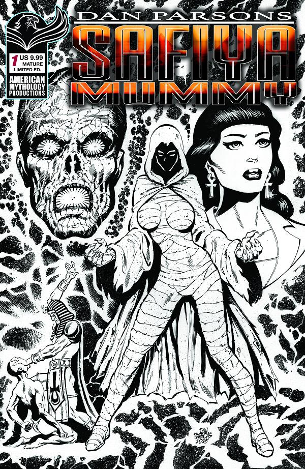 Dan Parsons Safiya Mummy #1 variant cover by Dan Parsons
