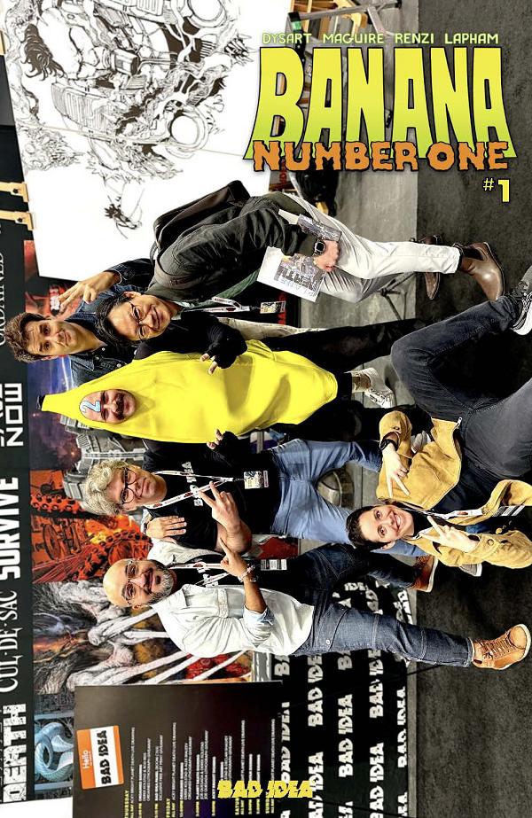 Banana Number One #1 variant cover by Cosplay