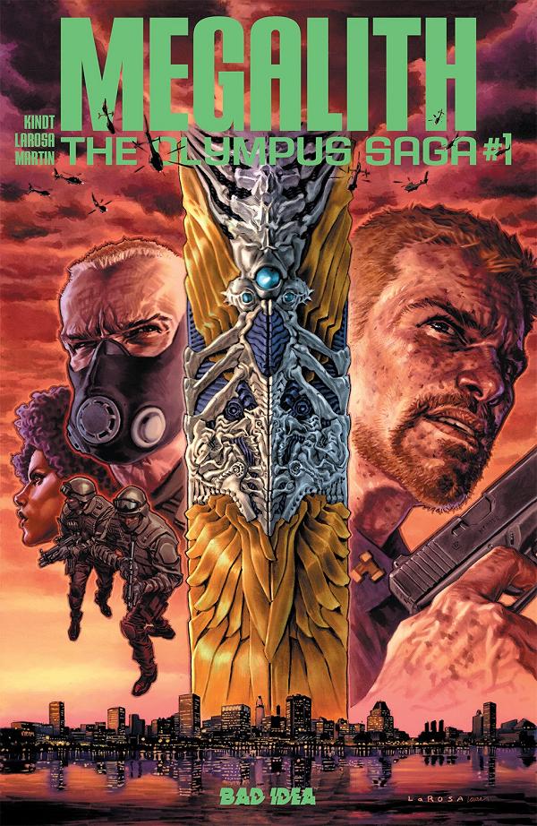 Olympus Saga Megalith #1 variant cover by Lewis LaRosa