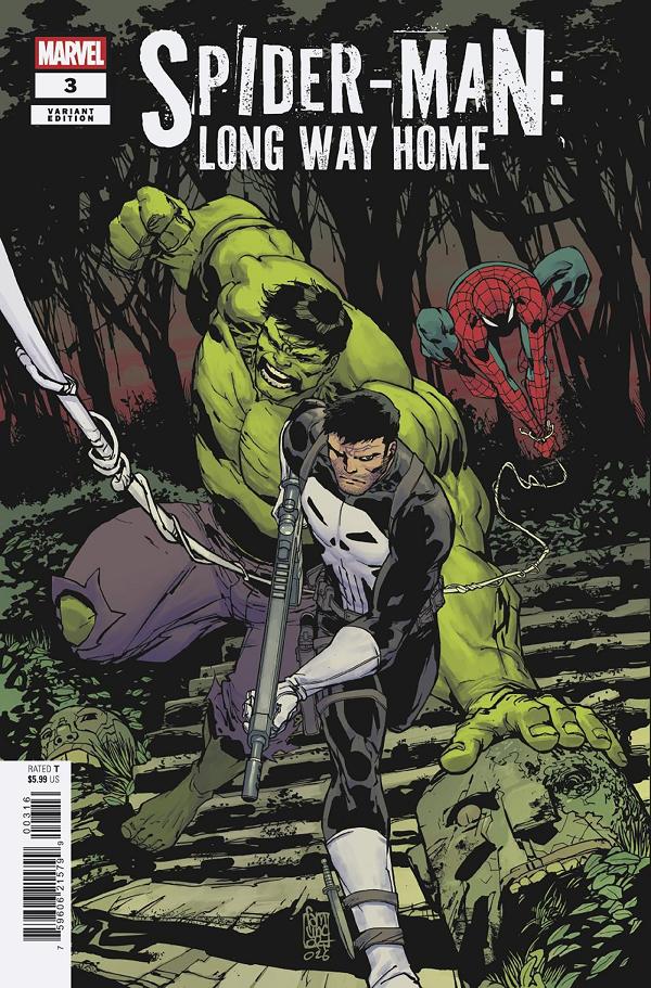 Spider-Man: Long Way Home #3 GIUSEPPE CAMUNCOLI VARIANT [1:25] cover