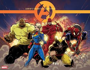 Avengers #1 KAARE ANDREWS WRAPAROUND VARIANT cover