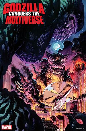Godzilla Conquers The Multiverse #1 NIC KLEIN HEISEI GODZILLA VARIANT cover