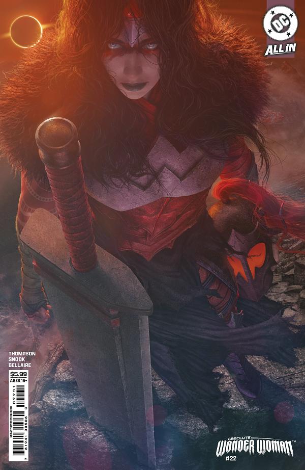 Absolute Wonder Woman #22 variant cover by Rahzzah