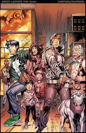 Green Lantern #37 CVR C CVR C CHRIS CAMPANA & NORM RAPMUND CARD STOCK cover