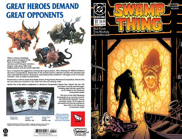Swamp Thing 1989 #4 CVR B (OF 4) CVR B RICK VEITCH FOIL cover