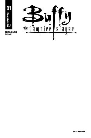 Buffy The Vampire Slayer #1 CVR H CVR H BLANK AUTHENTIX cover