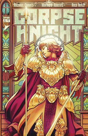 Corpse Knight #4 CVR D (OF 6) CVR D INC 1:25 NIMIT MALAVIA STAINED GLASS cover