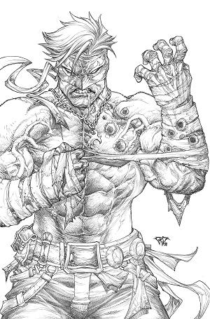 Final Boss #8 CVR E CVR E INC 1:50 PAOLO PANTALENA B&W VIRGIN cover
