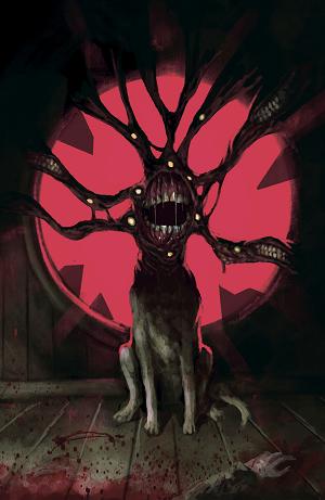 Excommunicated #3 CVR F CVR F TYLER CROOK EXTREME BLACK BARF BLOOD BAG FULL ART cover