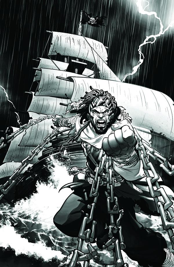 Shaquille Oneal Presents Vengeance Unchained The Legend Of Black Caesar #1 variant cover by Ray-Anthony Height