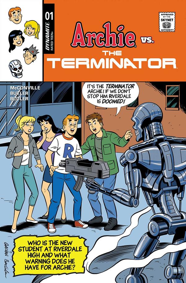 Archie Vs The Terminator #1 variant cover by Bill Galvan
