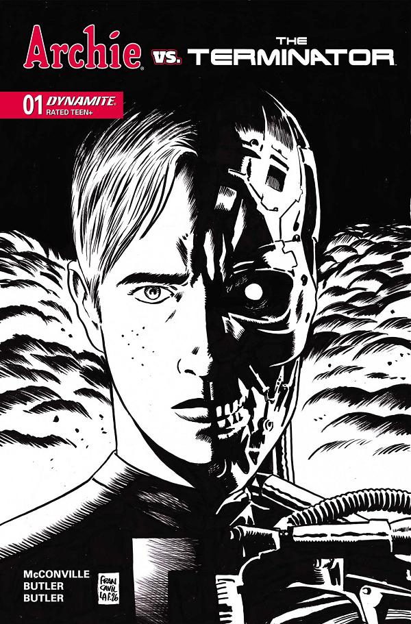 Archie Vs The Terminator #1 variant cover by Francesco Francavilla