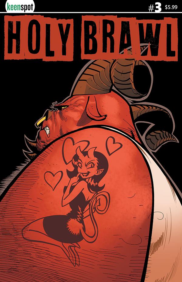 Holy Brawl #3 cover by Athila Fabbio