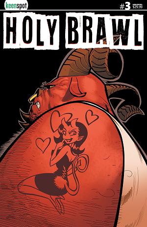 Holy Brawl #3 CVR B (OF 5) CVR B ATHILA FABBIO HOLOFOIL cover