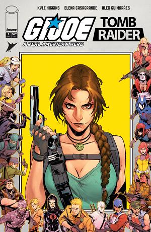 Gi Joe A Real American Hero Tomb Raider #1 CVR F (OF 5) CVR F INC 1:100 LORENZO TAMMETTA & MIKE SPICER FOIL cover