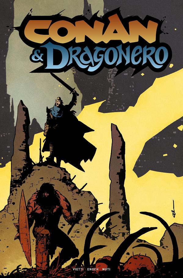 Conan And Dragonero #6 cover by Mirko Colac