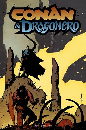Conan And Dragonero #6 CVR C (OF 7) CVR C MIRKO KOLAC FOIL cover