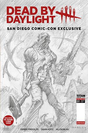 Dead By Daylight The Hillbilly #1 SDCC EXCLUSIVE ALEX HORLEY CARDSTOCK INKS cover