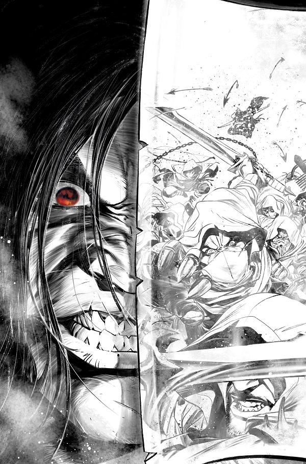 Diablo Dawn Of Hatred #1 SDCC EXCLUSIVE DEV PRAMANIK INKS PLUS TRADING CARD cover