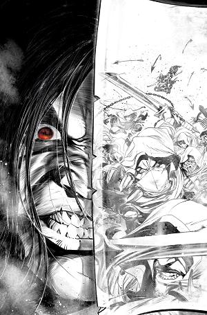 Diablo Dawn Of Hatred #1 SDCC EXCLUSIVE DEV PRAMANIK INKS PLUS TRADING CARD cover