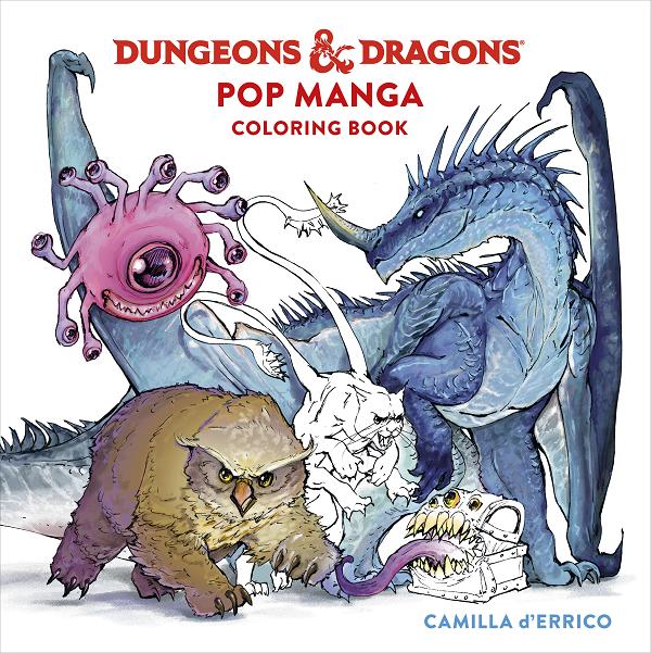 Dungeons & Dragons Pop Manga Coloring Book #1 cover