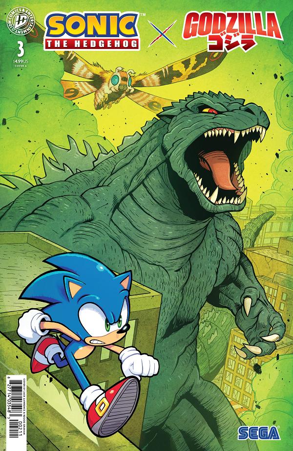 Sonic The Hedgehog X Godzilla Cover A (Lawrence) #3 Cover A (Lawrence) cover