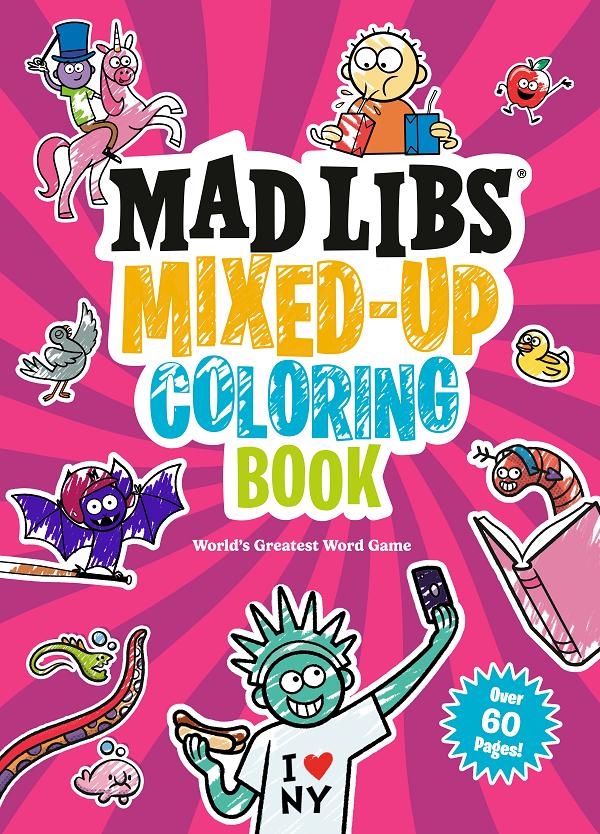 Mad Libs Mixed-Up Coloring Book cover