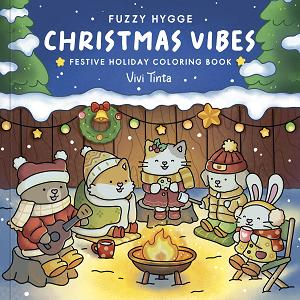 Fuzzy Hygge: Christmas Vibes Coloring Book #1 cover